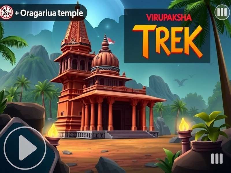 Explore the ancient temple in Virupaksha Temple Trek Virupaksha Temple Trek Game Screenshot